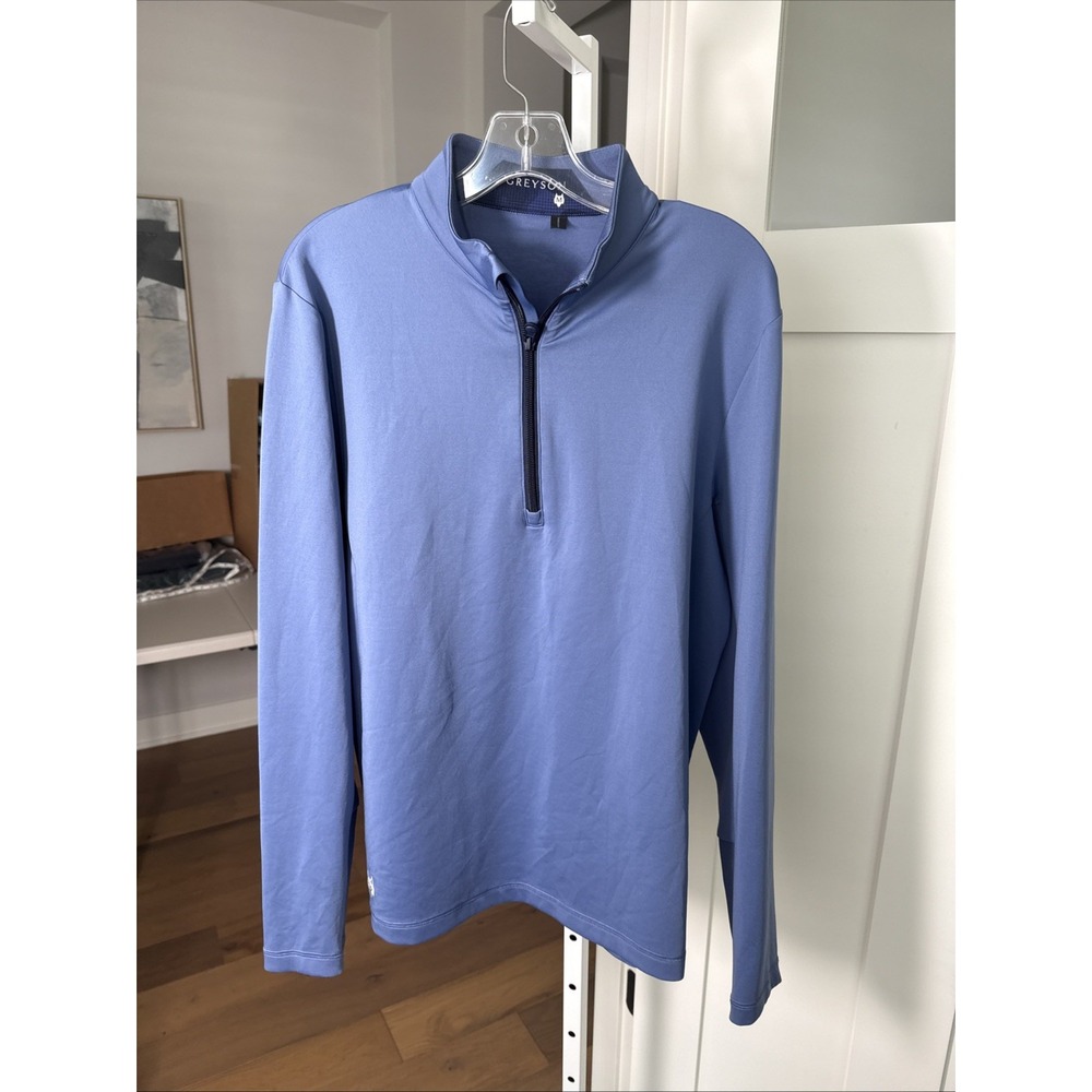 Greyson Sequoia Quarter Zip Pullover Men's Medium Falcon Performance Golf
